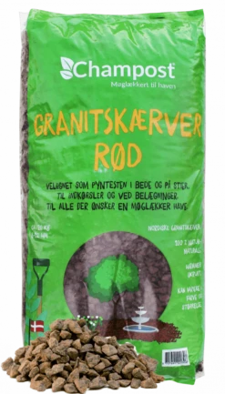 Granitskærver, Rød 8-12 Mm. BIGBAGS